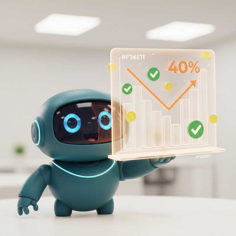 40 percent admin cost reduction with automation